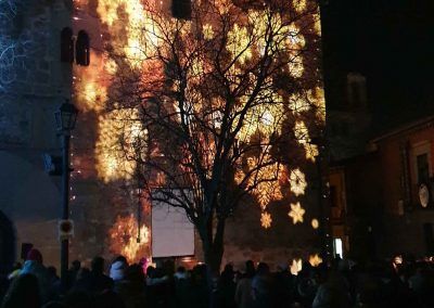 Vídeo mapping de Navidad en la Plaza de Pedro Dávila de Ávila